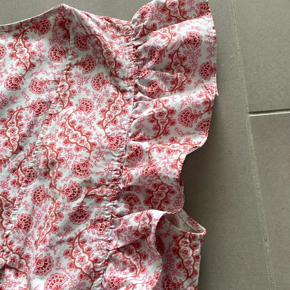Rebecca Taylor Pink Floral Cotton Jumpsuit - Picture 5 of 16